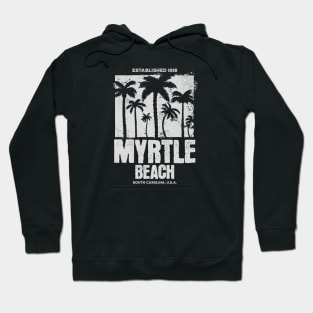 Myrtle Beach, South Carolina Palm Trees Hoodie